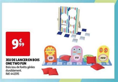 Promo Jeu De Lancer En Bois One Two Fun Chez Auchan ICatalogue Fr