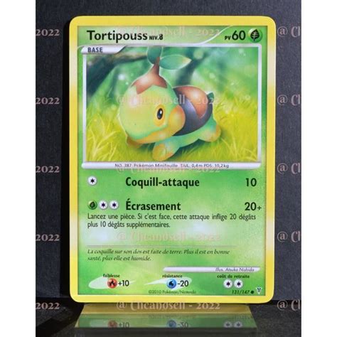 Carte Pokémon 131 147 Tortipouss Lv 8 60 PV Platine VS NEUF FR