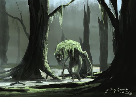 Swamp Creature for DailySpitpaint by JanPhilippEckert on DeviantArt