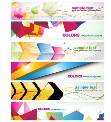 Colorful Banner Vector At Vectorified Collection Of Colorful