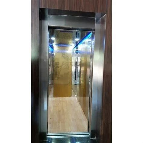 Stainless Steel And Glass Automatic Elevator Maximum Person 6 8