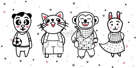 gambar binatang kartun terbaik  gratis  lovepik