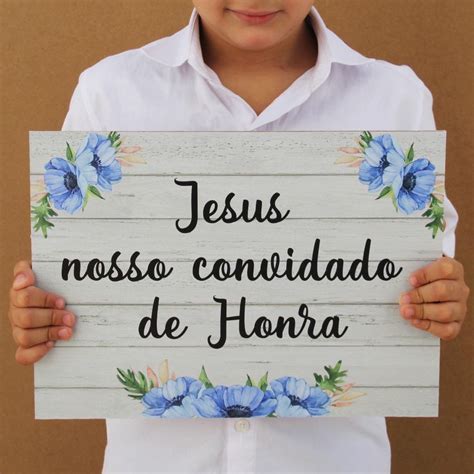 Placa Decorativa Casamento Jesus Nosso Convidado De Honra Shopee Brasil