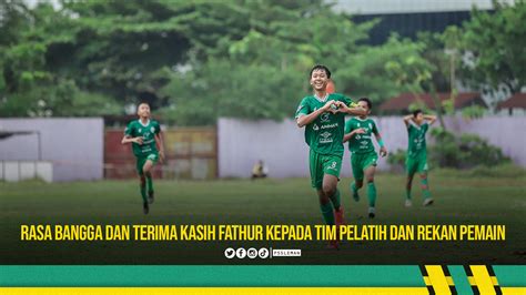 Rasa Bangga Dan Terima Kasih Fathur Kepada Tim Pelatih Dan Rekan Pemain