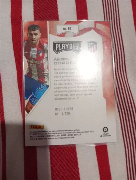 Panini Chronicles La Liga Angel Correa Playoff Purple