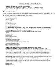 Exam Study Guide Sp Docx Bio Study Guide Exam