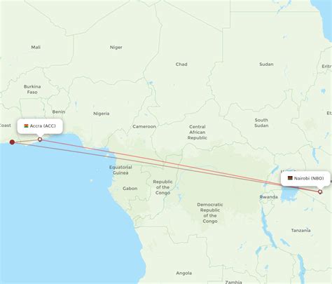 All Flight Routes From Nairobi To Accra Nbo To Acc Flight Routes