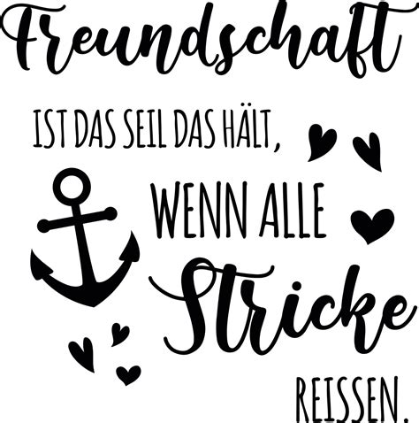 Sticker Zitat Freundschaft Gibt Dir Kraft Tenstickers