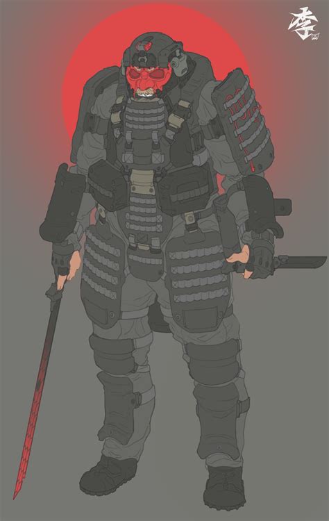 ArtStation Bushido Lee Yeong Gyun Cyberpunk Character Concept Art