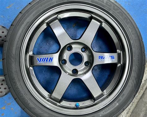 Rare Offset Forged Te Og Authentic With Yokohama Advan Apex Tyres