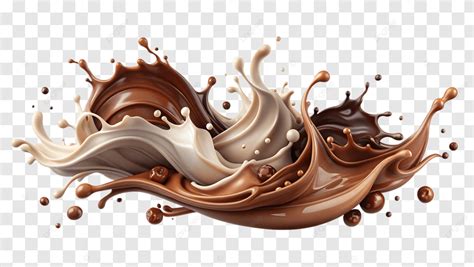 Milk And Chocolate Splash Swirls Flow Milk Chocolate Splash Png