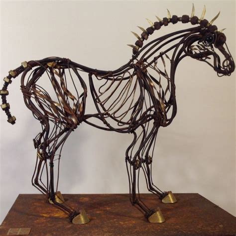 Lena Untidt Equine Sculptures Cavalos Artesanato Artesanato De Fios