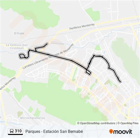 310 Route Schedules Stops Maps Parques Estación San Bernabé