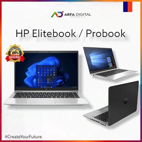 Laptop HP Elitebook Probook Core I7 I5 RAM 8GB SSD 256GB Murah