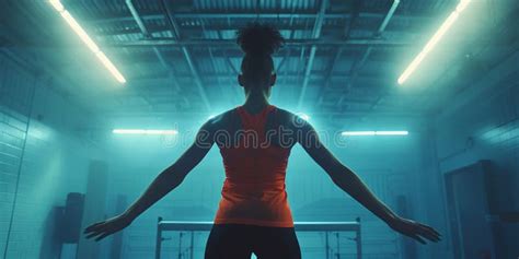 Female Gymnast on Professional Arena. Stock Photo - Image of artistic, gymnastic: 310302122