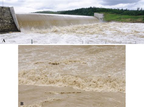 Photographs Of Prototype Hydraulic Jumps A Hydraulic Jump Stilling