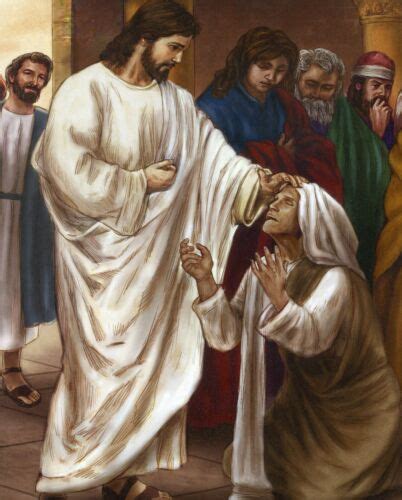 Catholic Print Picture Jesus Heals Blind Man N X Ready To Be