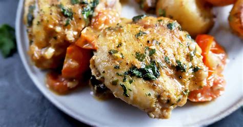 Poulet Saute A La Paysanne Provencale Peasant Chicken Foodal