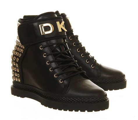 Lyst Dkny Nayla 2 Low Heel Ankle Boots In Black