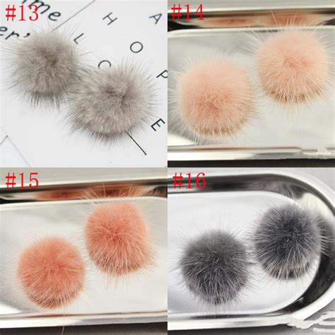 Pcs Mm Natural Mink Fur Pom Pom Natural Fur Pompom Fur Etsy