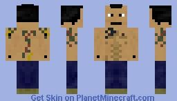 Tattoo Guy from CaptainSparklez's "Minecraft Style" Minecraft Skin