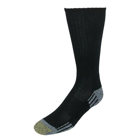 Gold Toe Mens Cushioned Sole Outlast Crew Socks 3 Pair Pack