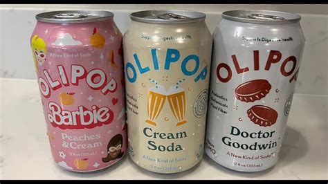 Olipop Barbie Peaches Cream Cream Soda And Doctor Goodwin Review