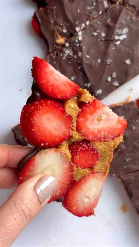 Frozen Chocolate Strawberry Peanut Butter Bark Recipe Basics With