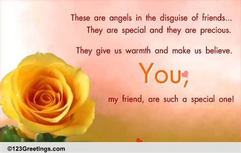 You My Friend Are Special Free Thoughts Ecards Greeting Cards 123