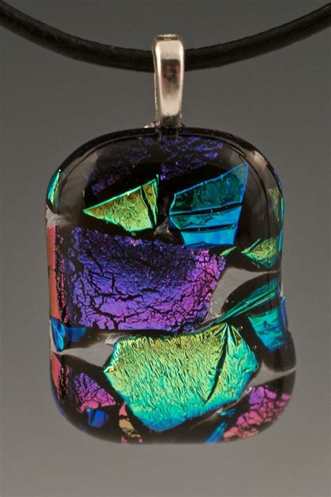 Custom Dichroic Fused Glass Pendant By JD Ceramic Design CustomMade