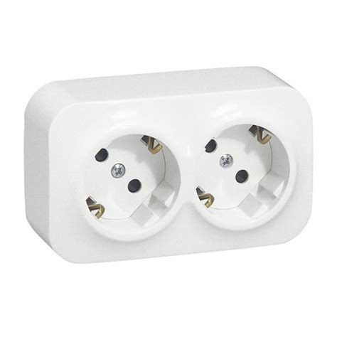 Mecanismo De Superficie LEGRAND Oteo Forix IP21 Base Enchufe Doble 16A