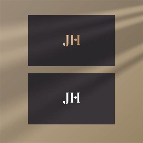 Premium Vector | Jh logo design template