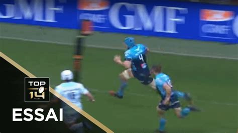 TOP 14 Essai Nicolaas JANSE VAN RENSBURG MHR Montpellier Racing