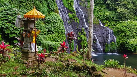 Banyumala Waterfall In The Buleleng Area Of Bali