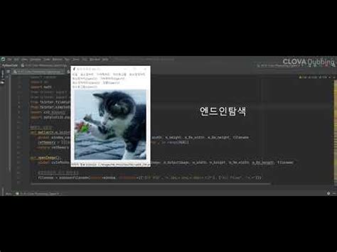 파이썬 openCV활용 영상처리 YouTube