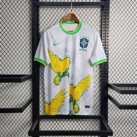 Brazil 2223 White Pigeon Special Edition Men Soccer Jersey