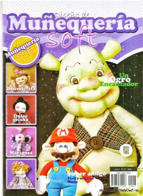 Revista muñequeria soft un ogro encantador Creación de muñeca de