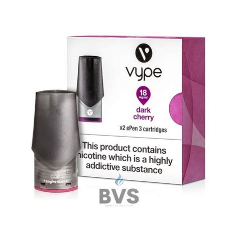 Dark Cherry Epen Prefilled Vape Pod By Vype Strength Mg