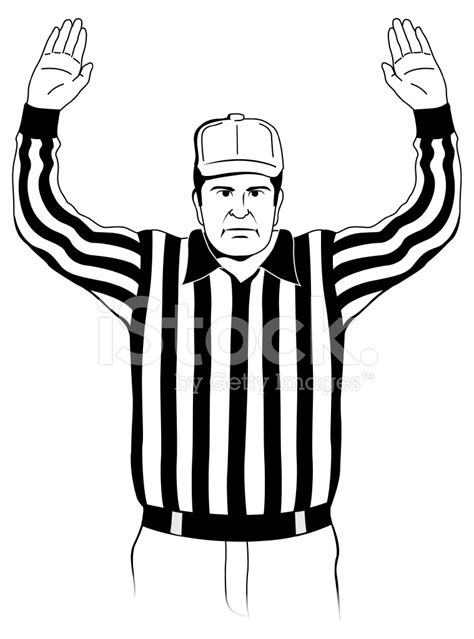 Referee Touchdown Signal Stock Vector Freeimages