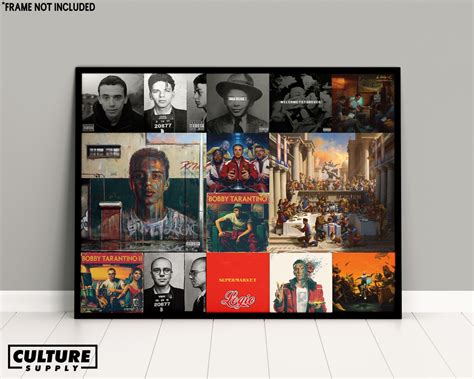 Logic Discography Collage Album Wall Art Picture Poster Print Etsy