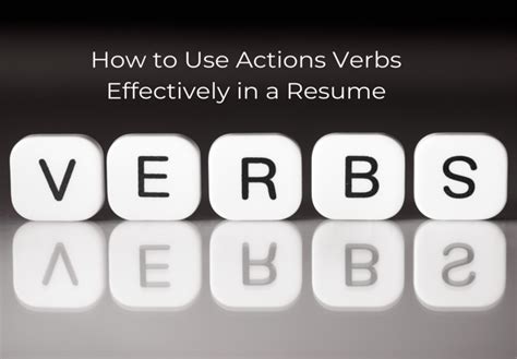 Action Verbs For A Resume To Catch The Recruiter S Attention