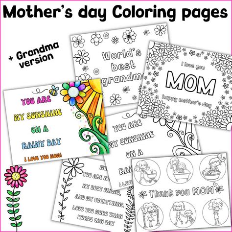 Mother S Day Coloring Pages For Moms And Grandmas Made By Teachers