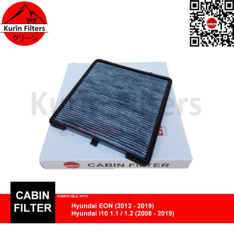 Genuine Kurin Charcoal Ac Cabin Filter For Hyundai Eon