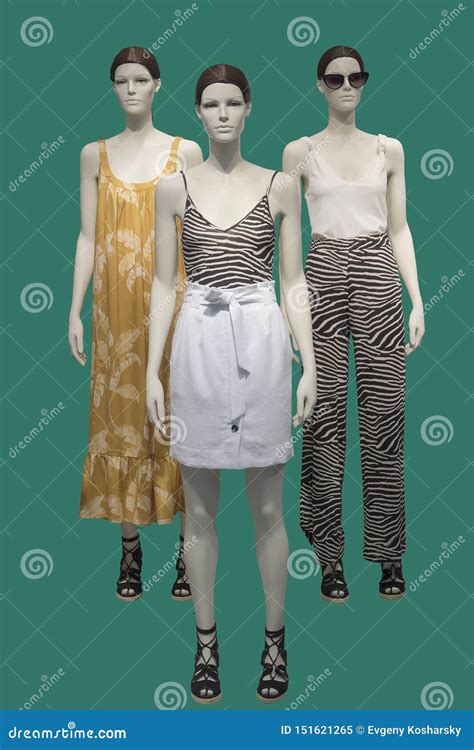 Three Female Mannequins Stock Image Image Of Background