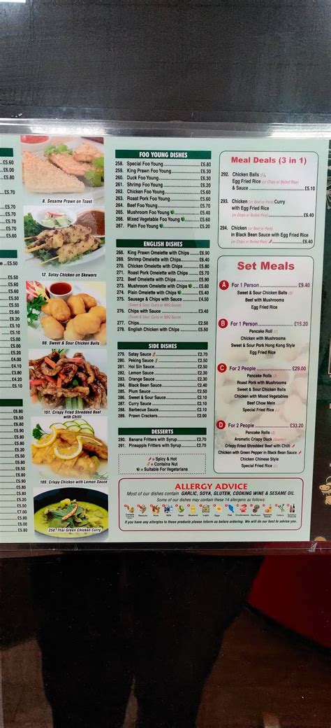 Menu At Golden Dragon Take Away Fast Food Oakham