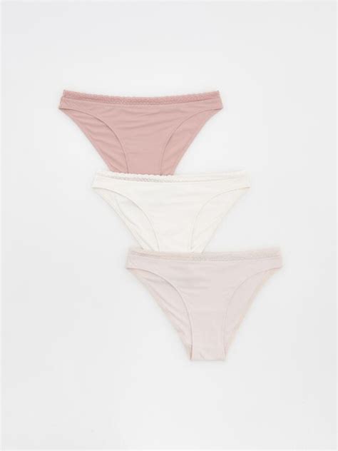 Set de perechi de chiloți bikini Culoare roz pastel RESERVED Y X