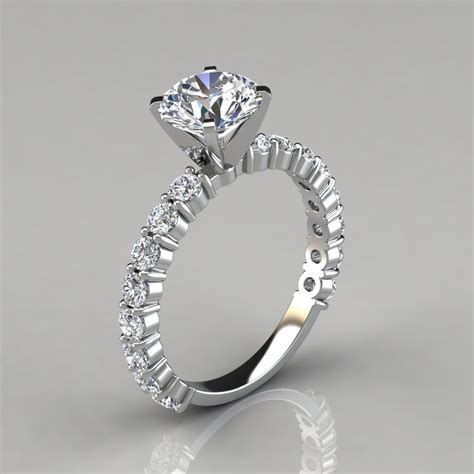 Round Cut Common Prong Engagement Ring Forever