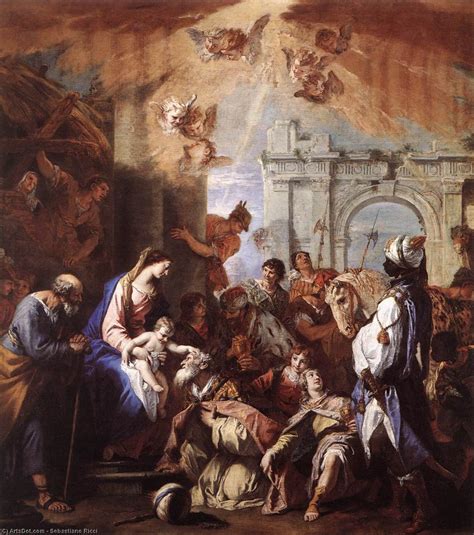 Paintings Reproductions The Adoration Of The Magi 1726 By Sebastiano