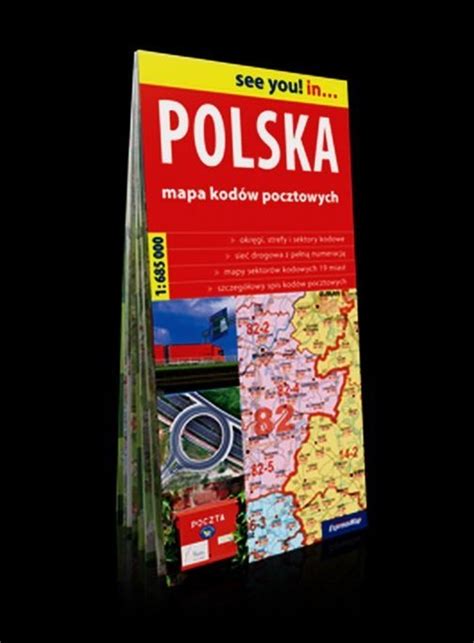 Polska Mapa Kodow Pocztowych Mapa Samochodowa 1 685000 Papie