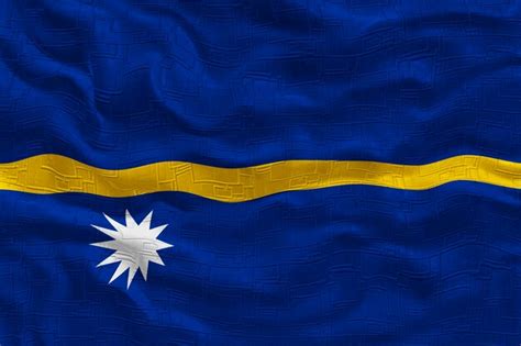 Premium Photo | National flag of nauru background with flag of nauru